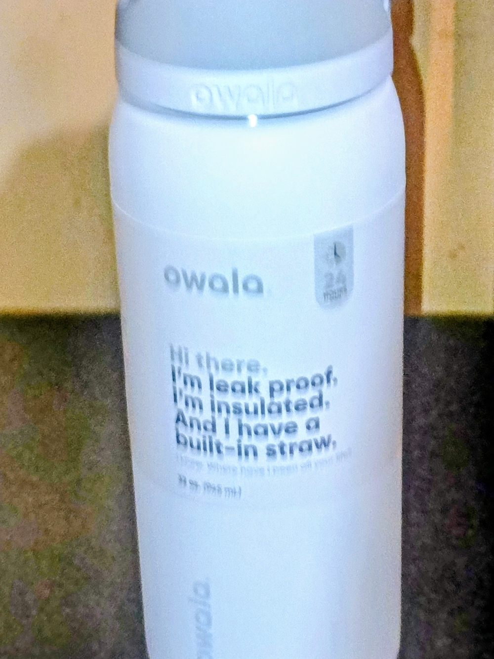 Owala White Free Sip Insulated Bottle